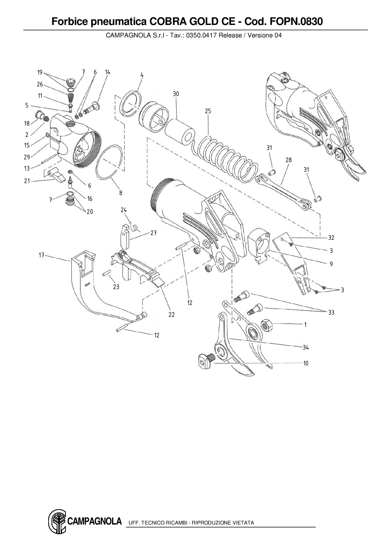 FOPN.0830_Forbice pneumatica COBRA GOLD CE